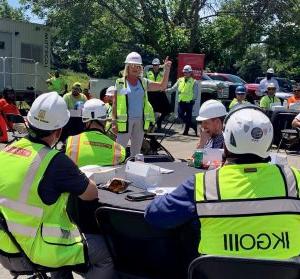 Emily Bittenbender speaking at safety day